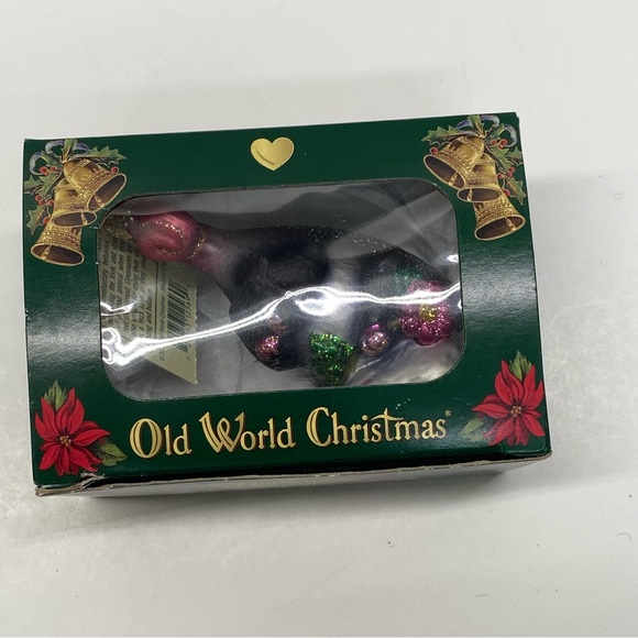 Old World Christmas Blossom Opossum Glass Blown Christmas Tree Ornament Fun - Picture 12 of 14